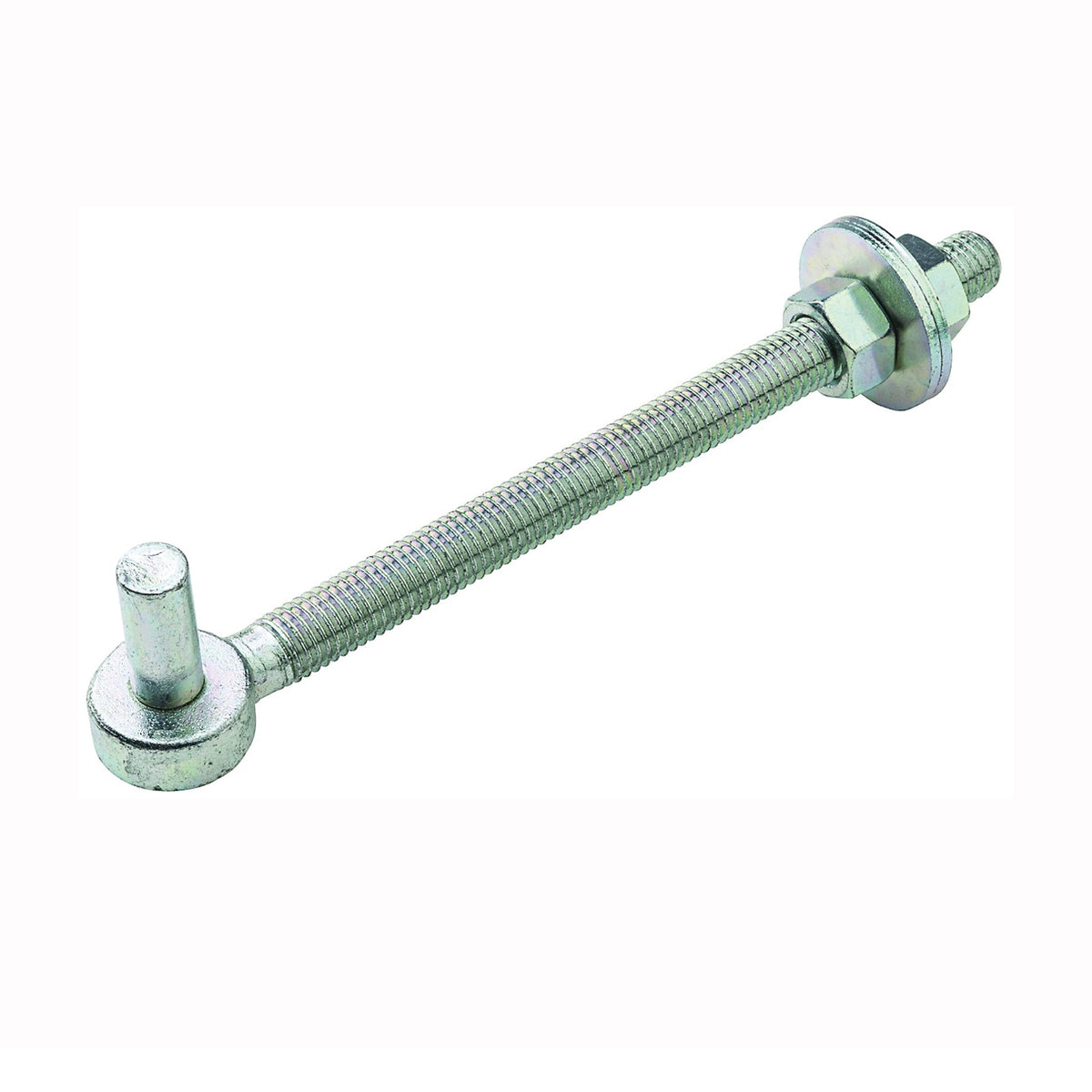 National Hardware N130-617 Full Threaded Bolt Hook, 8 in L, Steel, Zinc-Plated
