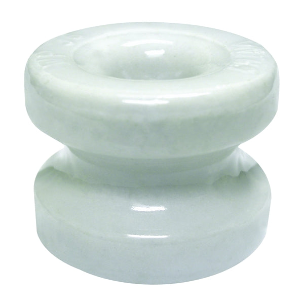 Zareba WP36/05820-96 Large Corner Insulator with Washer, Polywire, Ceramic, White