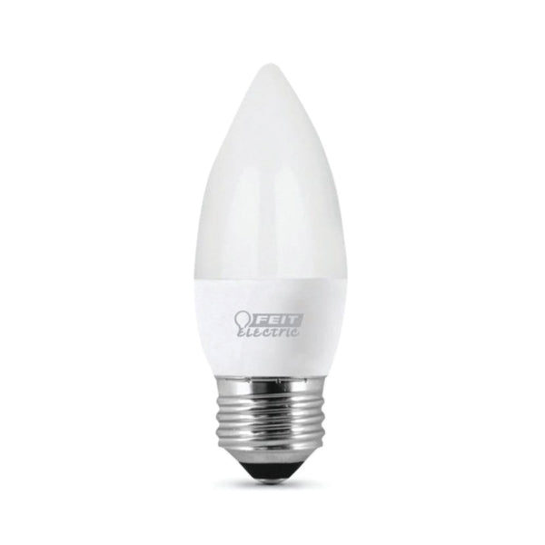 Feit Electric ETF40/10KLED/3 LED Lamp, Specialty, Torpedo Tip Lamp, 40 W Equivalent, E26 Lamp Base, Dimmable, White