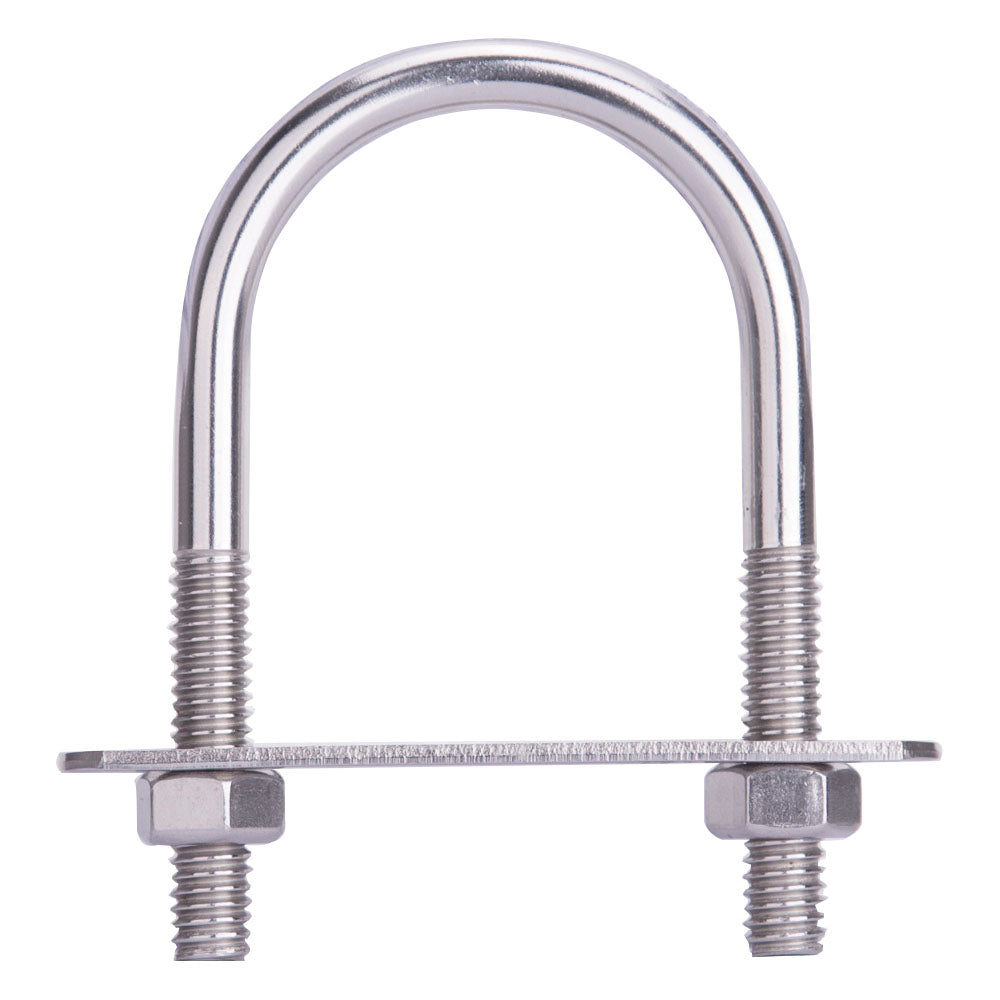 ProSource LR360 U-Bolt, 5/16 in Thread, 1-1/2 in L Thread, Stainless Steel, Stainless Steel