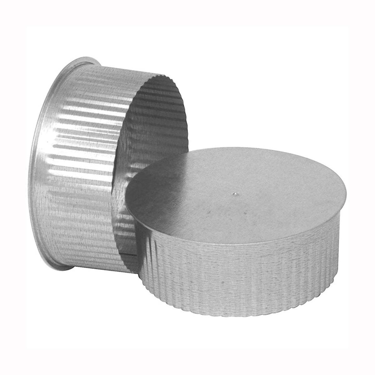 Imperial GV0735 Round End Cap, 6 in Dia, Galvanized Steel, Galvanized