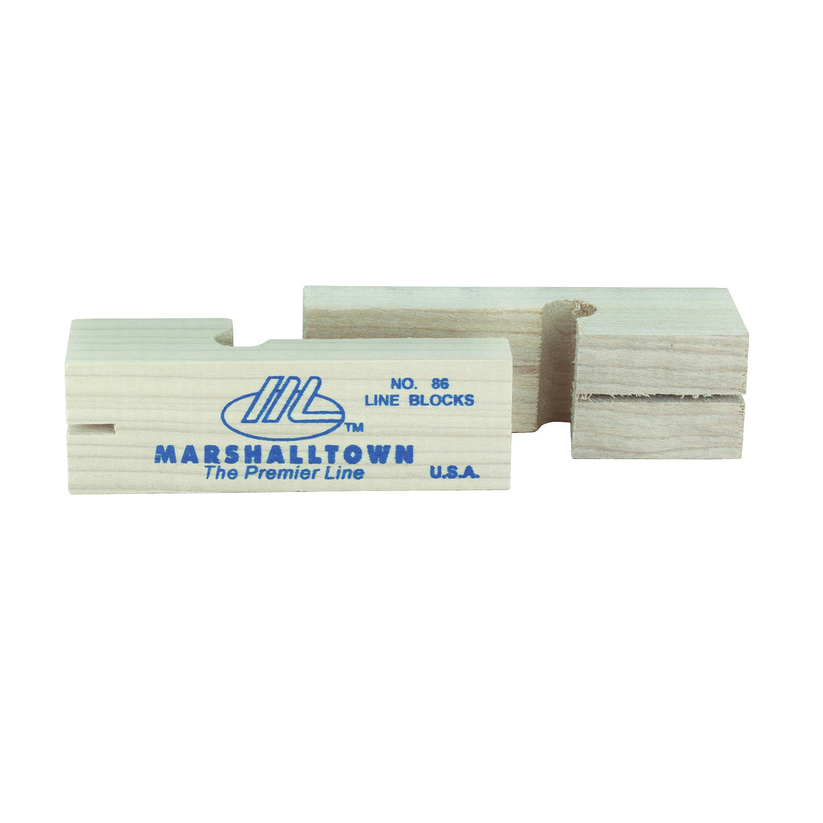 Marshalltown 86 Line Block, 3-3/4 in L, Wood