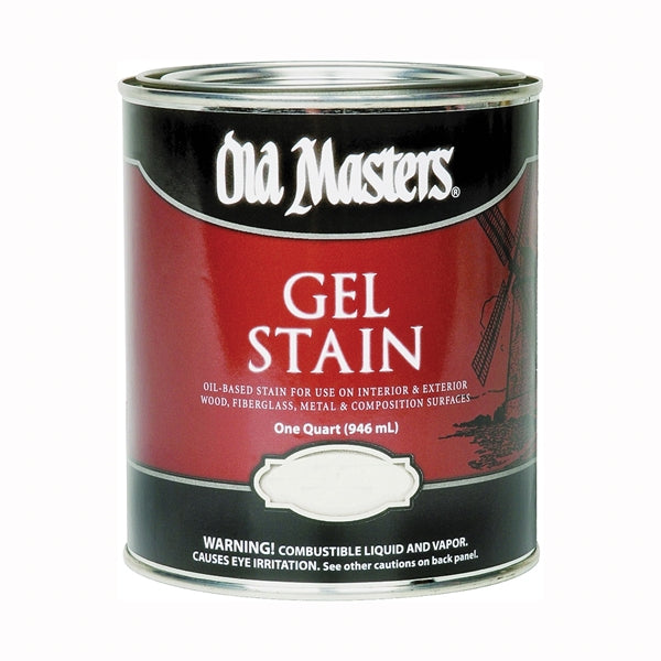Old Masters 81804 Gel Stain, American Walnut, Liquid, 1 qt, Can
