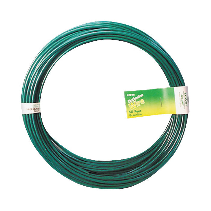 MIDWEST FASTENER 11268 Clothesline, 50 ft L, Steel, Green