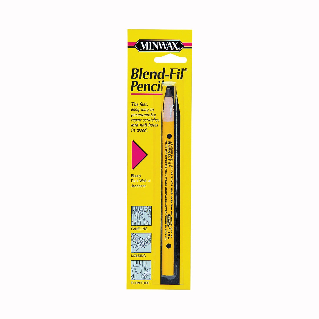 Minwax Blend-Fil 110076666 Wood Filler Pencil, Solid, Red Mahogany/Red Oak, #7
