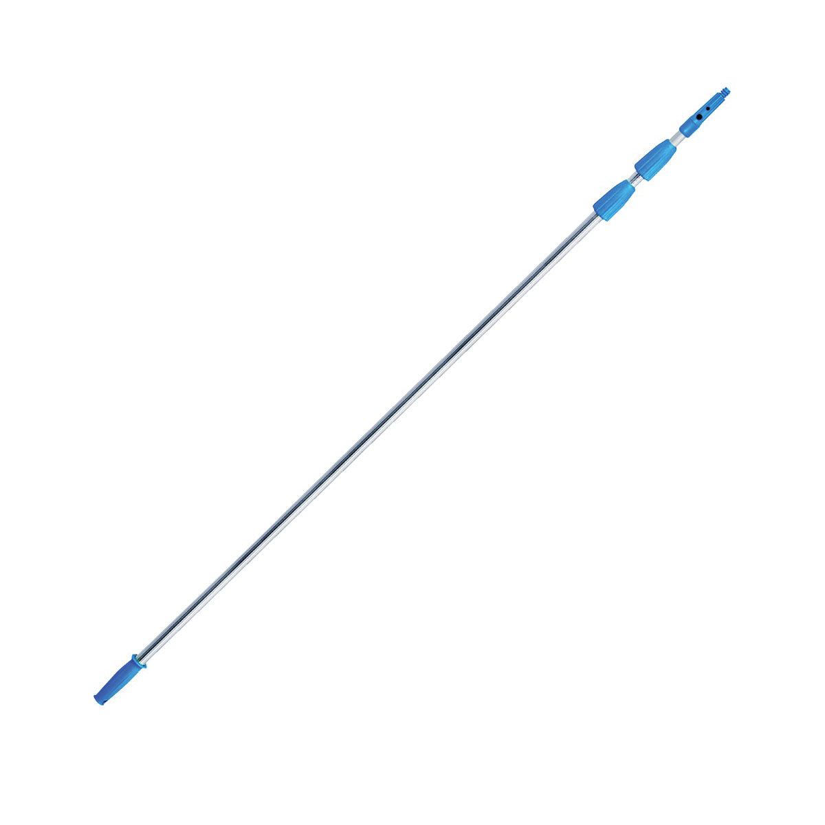 Professional Unger Connect &amp; Clean 962780 Telescopic Pole, 90 in Min Pole L, 20 ft Max Pole L, Aluminum Pole