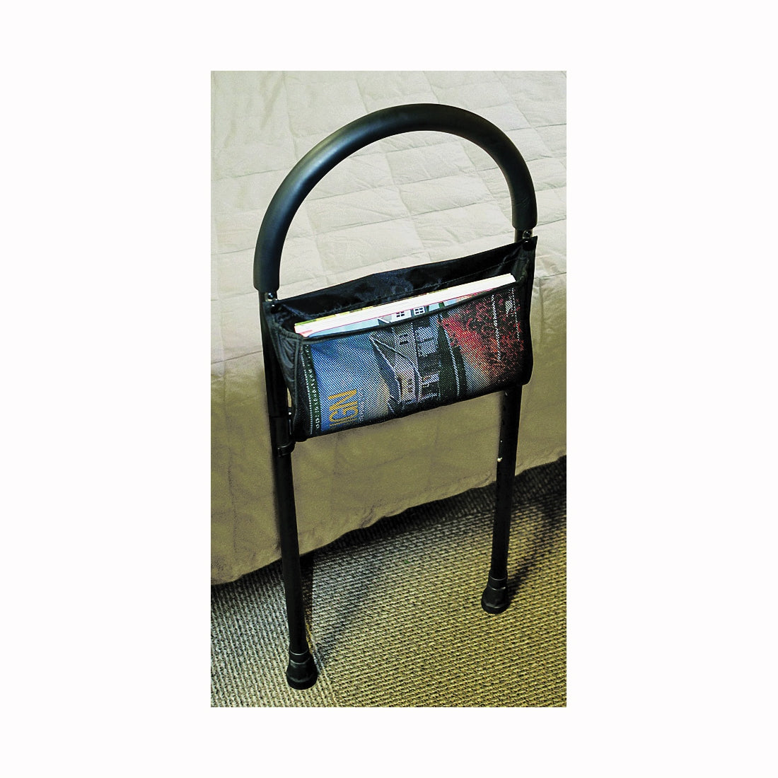 MEDLINE MDS6800BA Bed Assist Bar, 14-1/2 in L, 3-1/2 in W, 18 in H, Steel