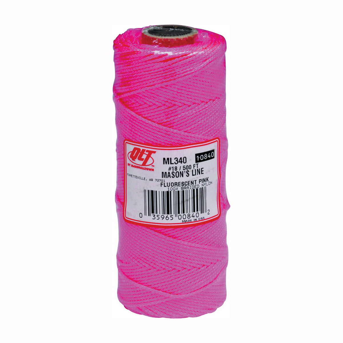 Marshalltown ML340 Mason Line, 500 ft L Line, Fluorescent Pink Line