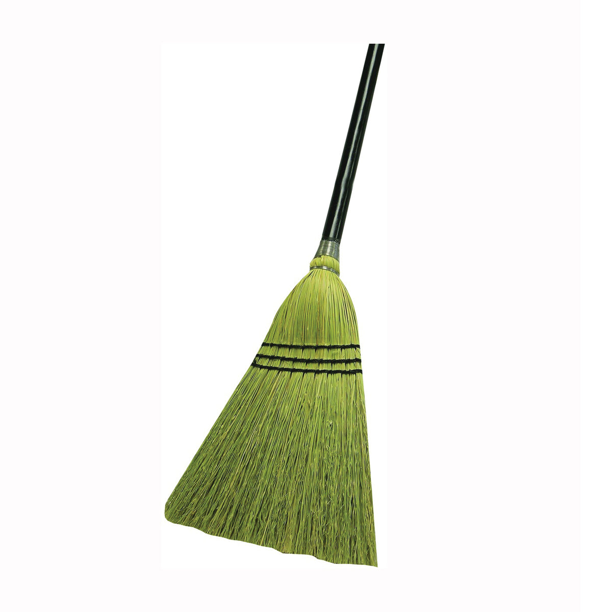 Quickie 934 Lobby Broom, 10 in Sweep Face, Natural Fiber Bristle, Metal Handle