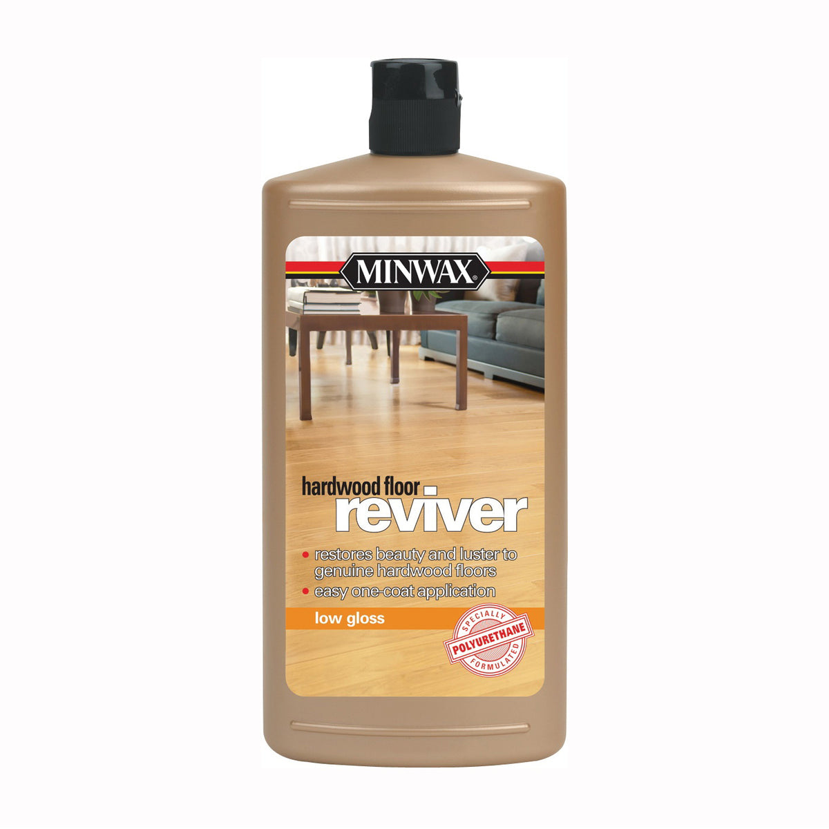 Minwax 609604444 Hardwood Floor Reviver Paint, Low-Gloss, Liquid, Clear, 1 qt, Can