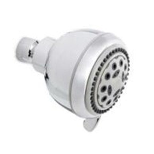 Plumb Pak K701CP Shower Head, Round, 1.8 gpm, 5-Spray Function, Polished Chrome, 3.35 in Dia