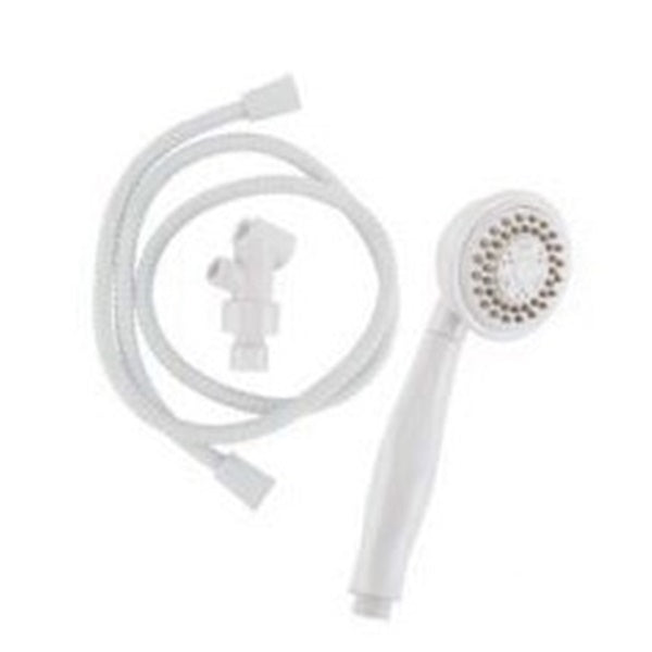Plumb Pak K742WH Handheld Shower, 1.8 gpm, 3-Spray Function, 60 in L Hose