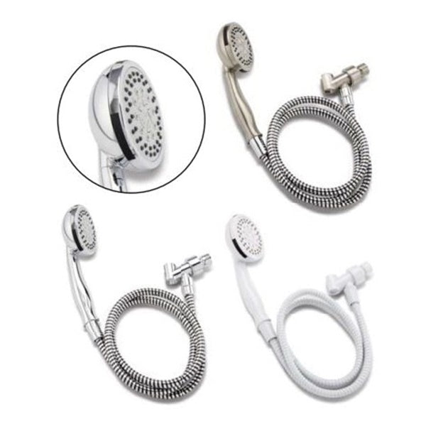 Plumb Pak K745CP Handheld Shower, 1.8 gpm, 5-Spray Function, Polished Chrome, 60 in L Hose