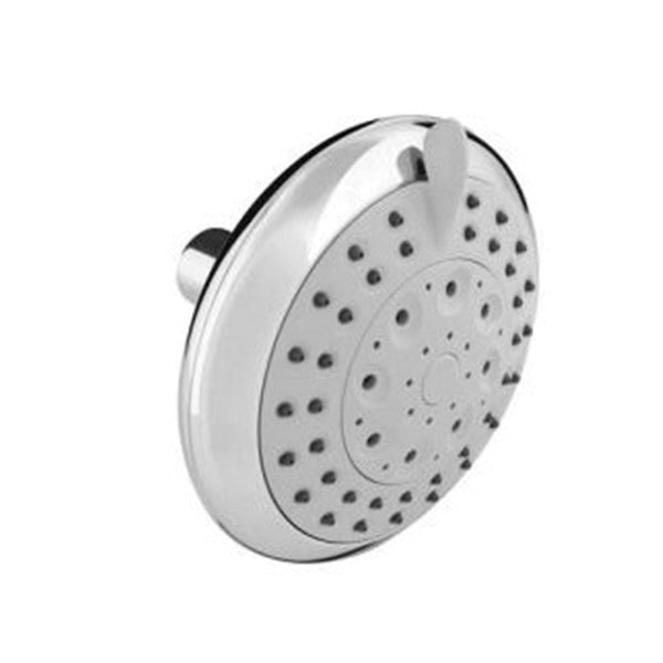 Plumb Pak K703CP Shower Head, Round, 1.8 gpm, 5-Spray Function, Polished Chrome, 4-3/4 in Dia