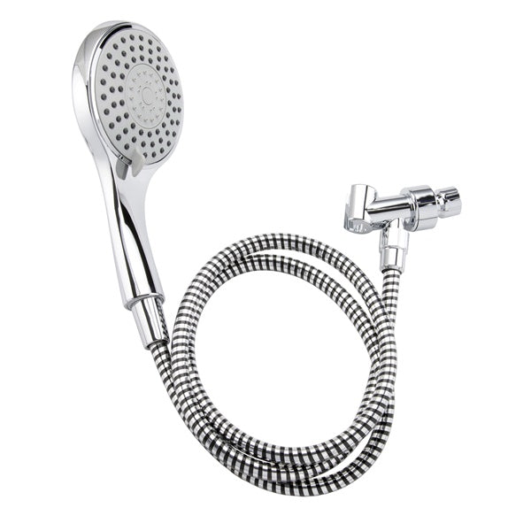 Plumb Pak K747CP Handheld Shower, 1.8 gpm, 5-Spray Function, Polished Chrome, 60 in L Hose