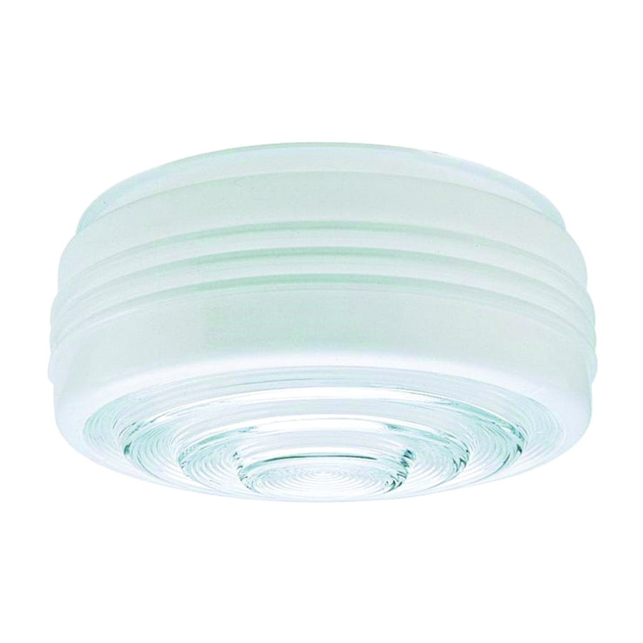 Westinghouse 8560600 Light Shade, 6-1/2 in Dia, Drum, Mushroom, Glass, White
