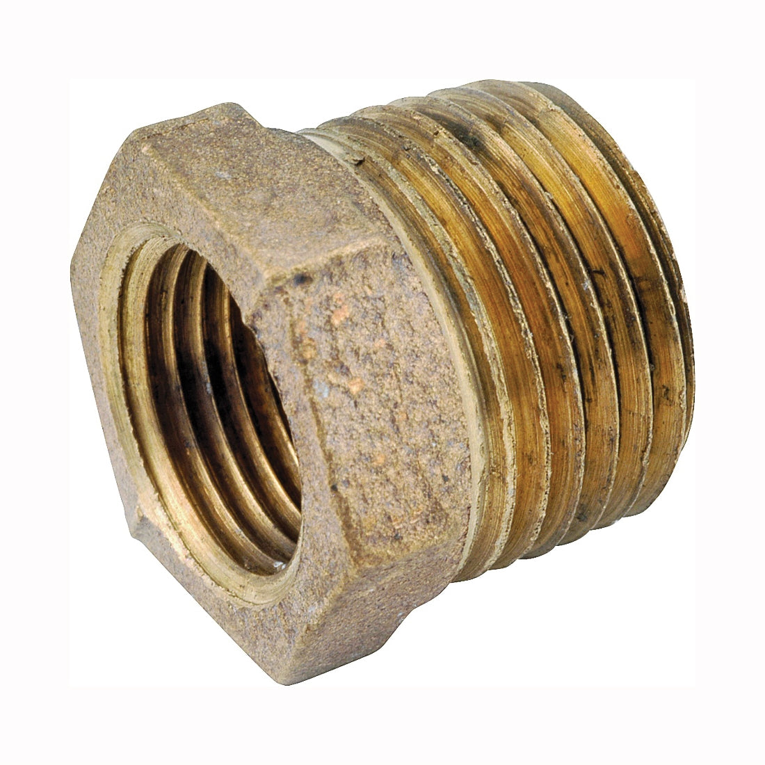 Anderson Metals 738110-1608 Reducing Pipe Bushing, 1 x 1/2 in, Male x Female, 200 psi Pressure