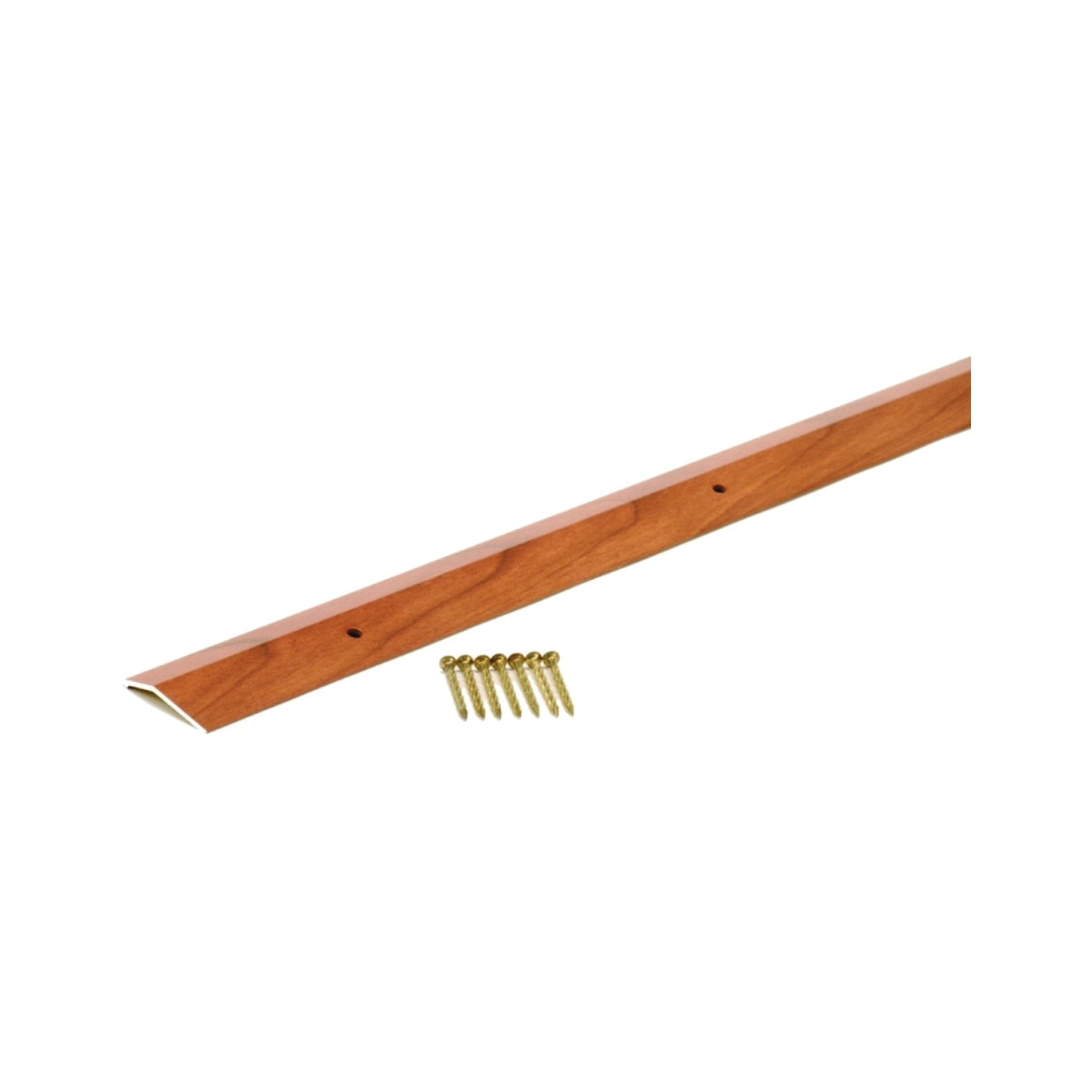 M-D 40126 Carpet Trim, 72 in L, 1.38 in W, Aluminum, Cherry