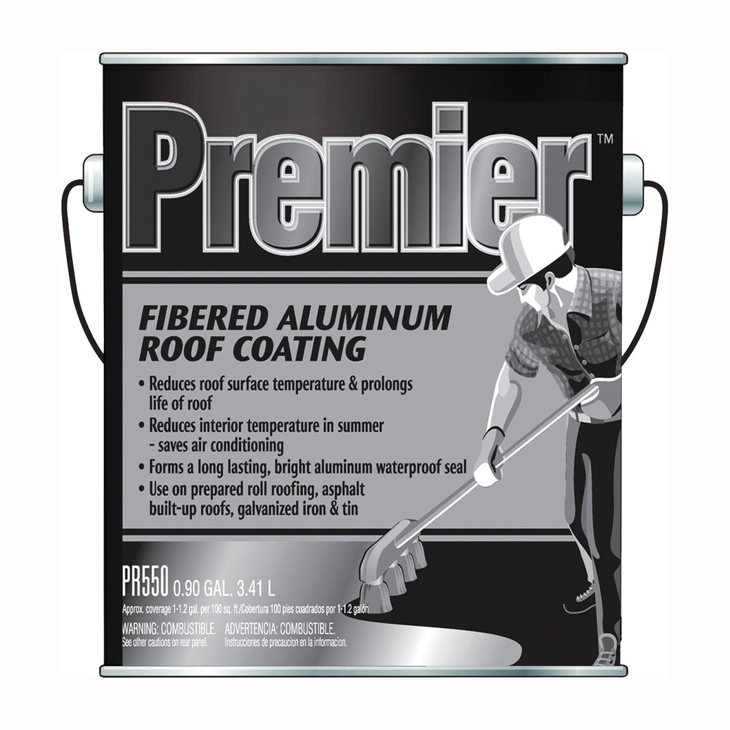 Henry PR550042 Aluminum Roof Coating, Silver, 3.41 L Can, Liquid