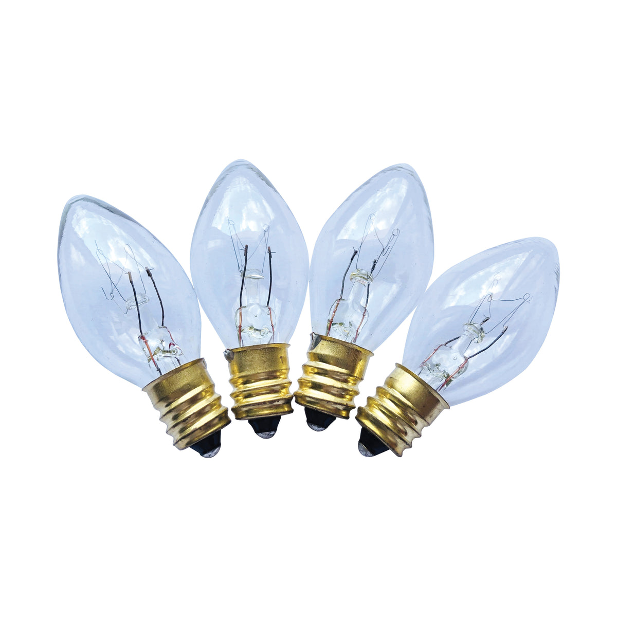 Hometown Holidays 16280 Light Bulb, 5 W, Candelabra Lamp Base, Incandescent Lamp, Clear Light, 3000 hr Average Life
