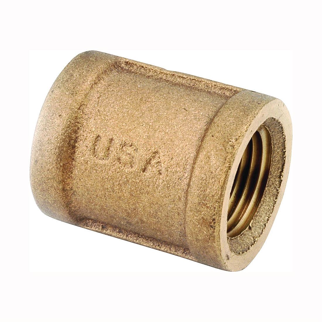 Anderson Metals 738103-08 Pipe Coupling, 1/2 in, FIPT, Brass