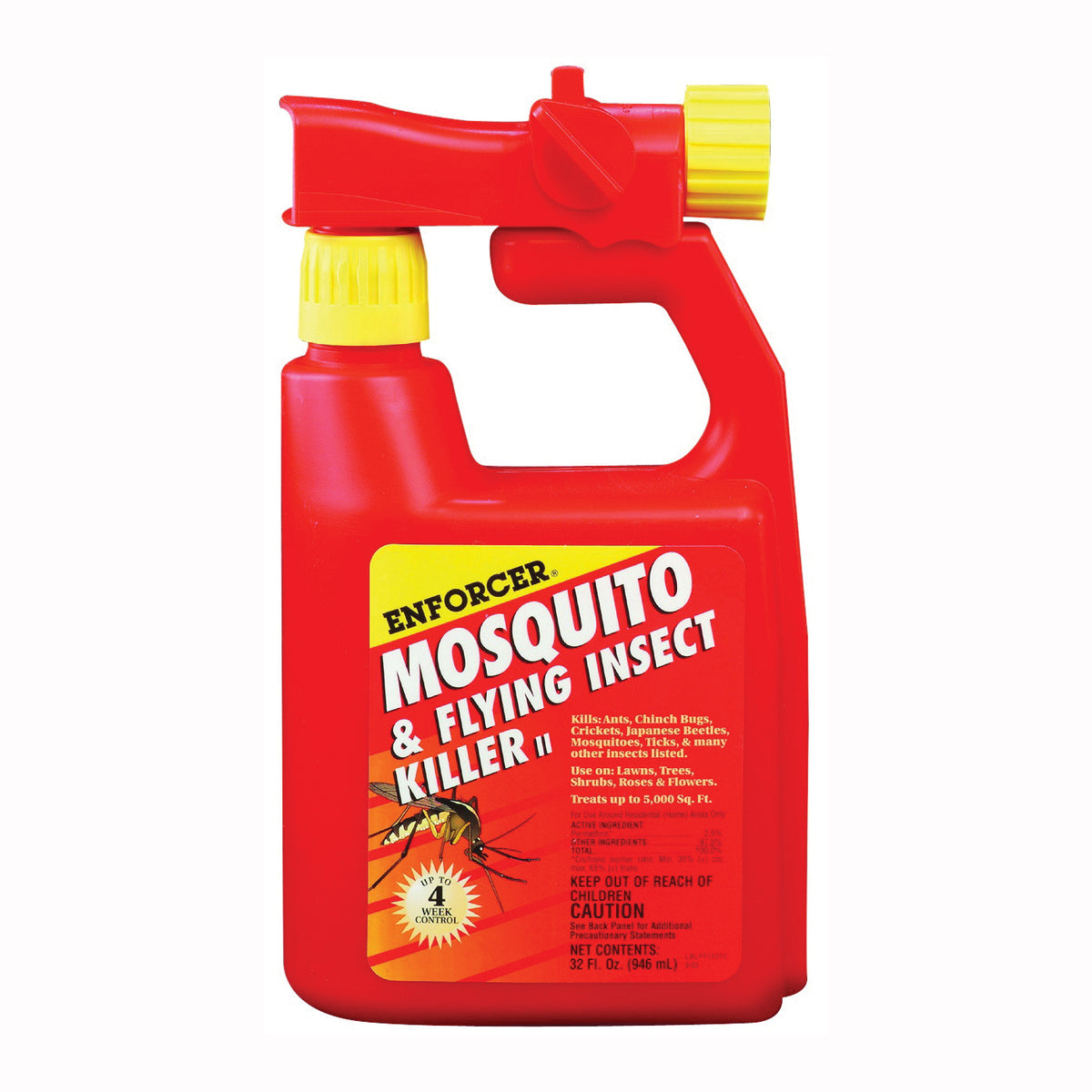 Enforcer PFI32 Mosquito and Flying Insect Killer, Liquid, Spray Application, 32 qt Can