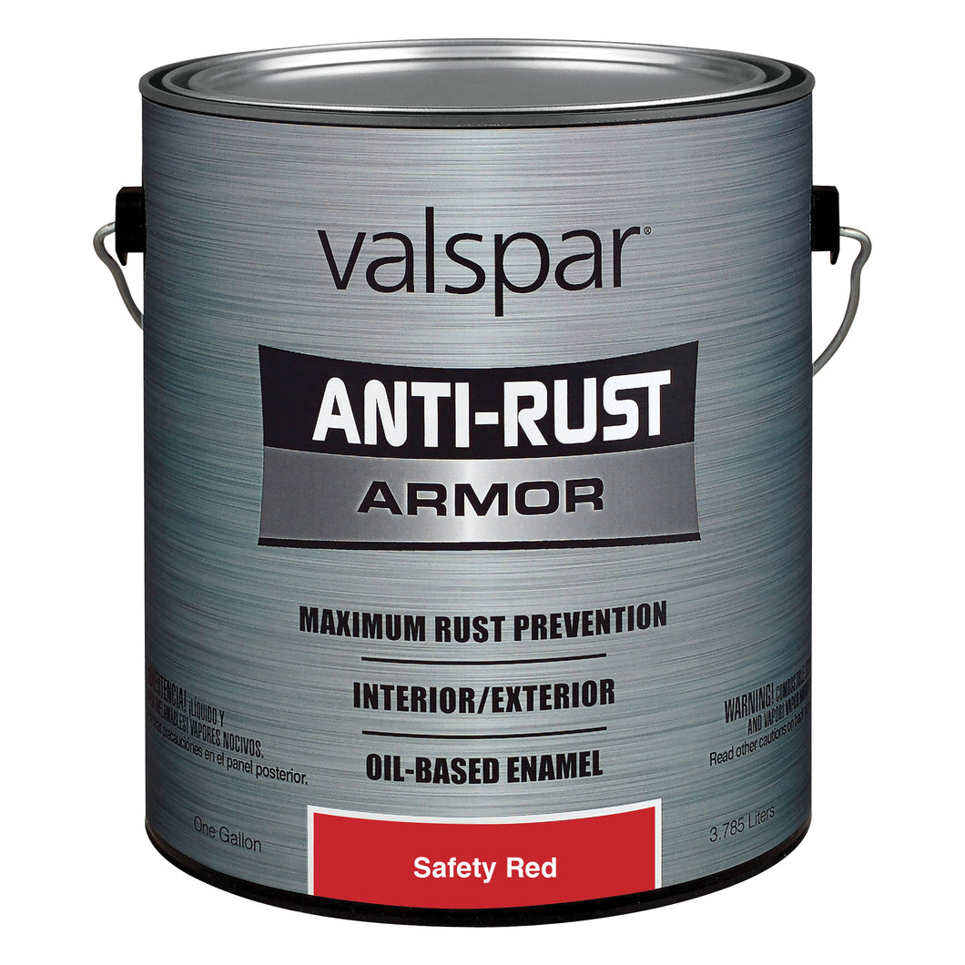 Valspar 21800 Series 044.0021827.007 Enamel, Gloss, Safety Red, 1 gal, Can