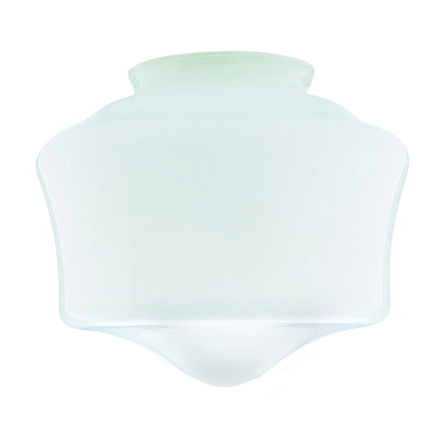 Westinghouse 8557800 Light Shade, 7-1/4 in Dia, Schoolhouse, Glass, White