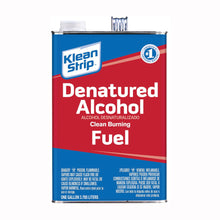 Load image into Gallery viewer, Klean Strip GSL26 Denatured Alcohol Fuel, Liquid, Alcohol, Water White, 1 gal, Can
