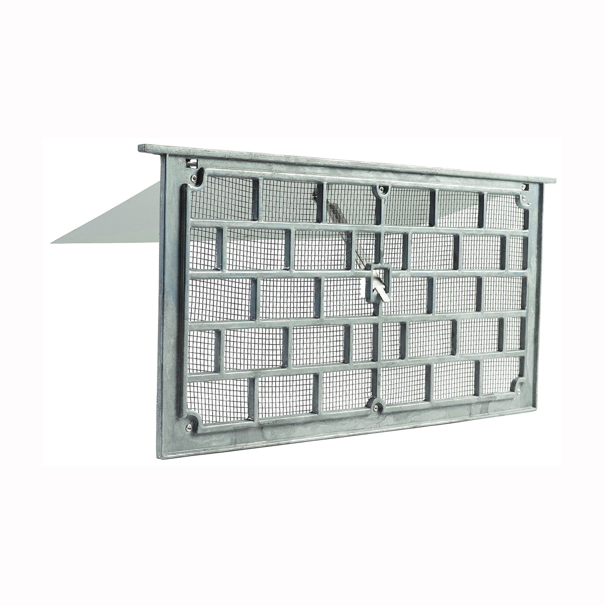 Master Flow LW1 Foundation Vent, 50 sq-in Net Free Ventilating Area, Aluminum