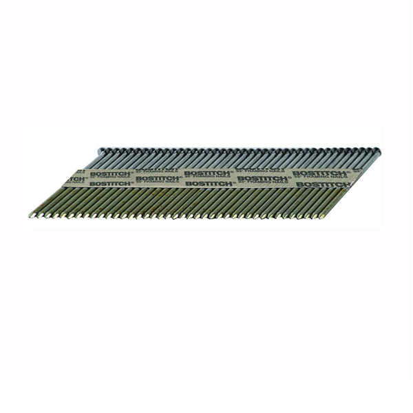 Bostitch PT-12D131GFH2 Framing Nail, 3-1/4 in L, Steel, Galvanized, Clipped Head, Smooth Shank