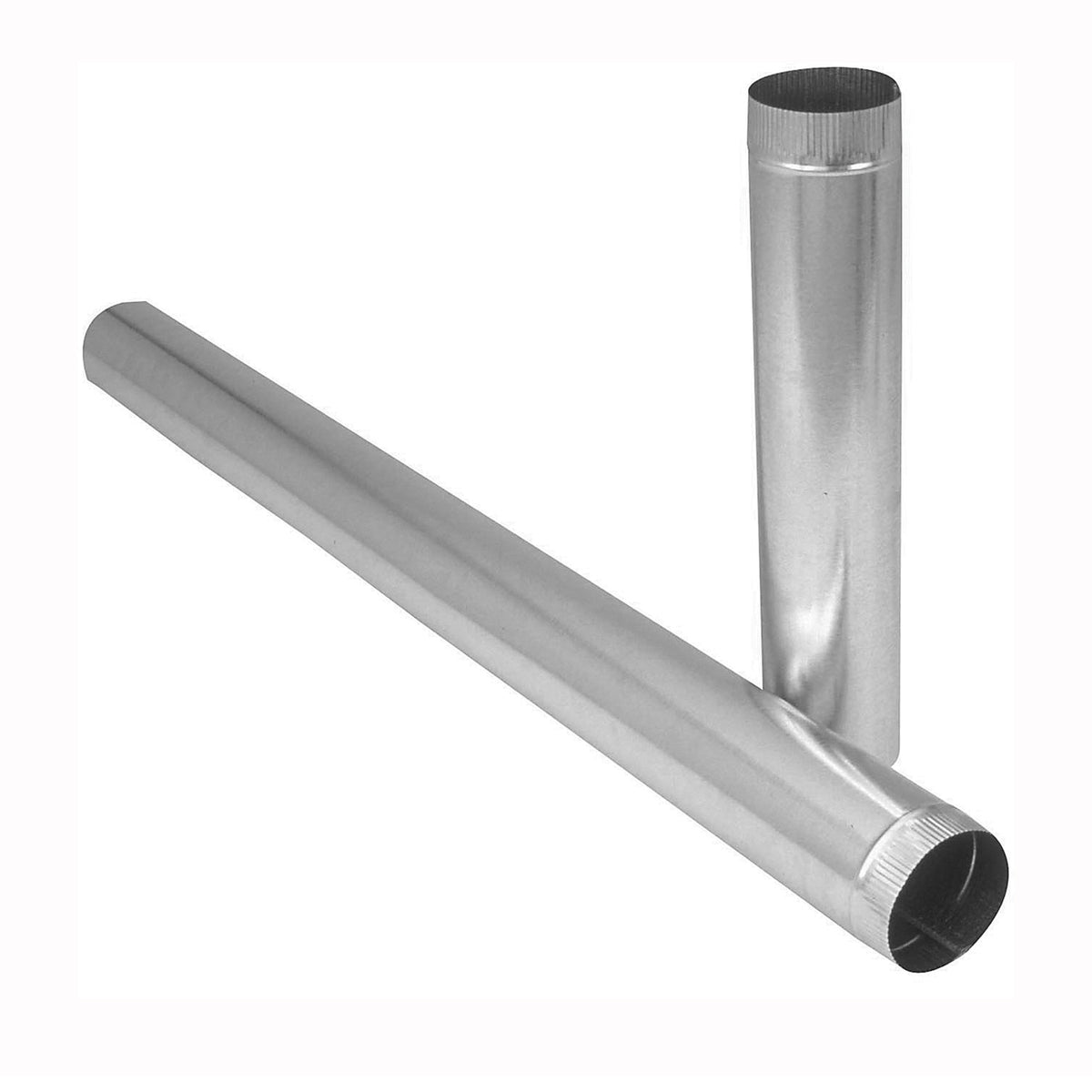 Imperial GV1098 Duct Pipe, 10 in Dia, 24 in L, 26 Gauge, Galvanized Steel, Galvanized