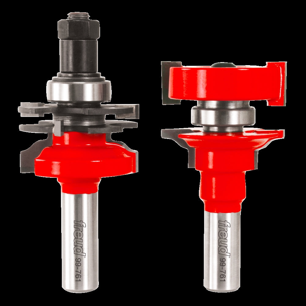 Freud 99-761 Router Bit Set, 3-3/4 in OAL, 1/2 in Dia Shank, Carbide