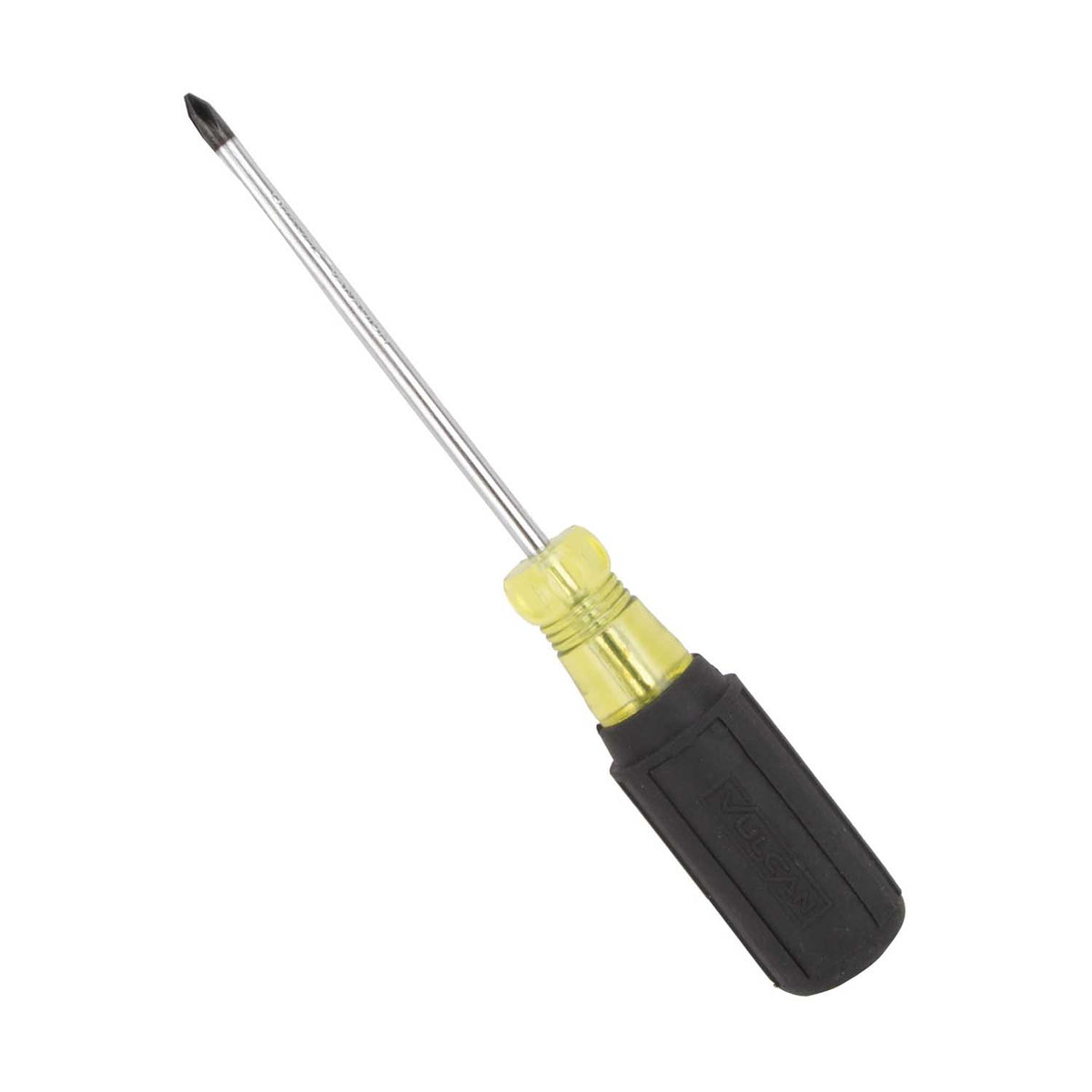 Vulcan Screwdriver, #1 Drive, Phillips Drive, 7-5/8 in OAL, 4 in L Shank, PVC/Rubber Handle