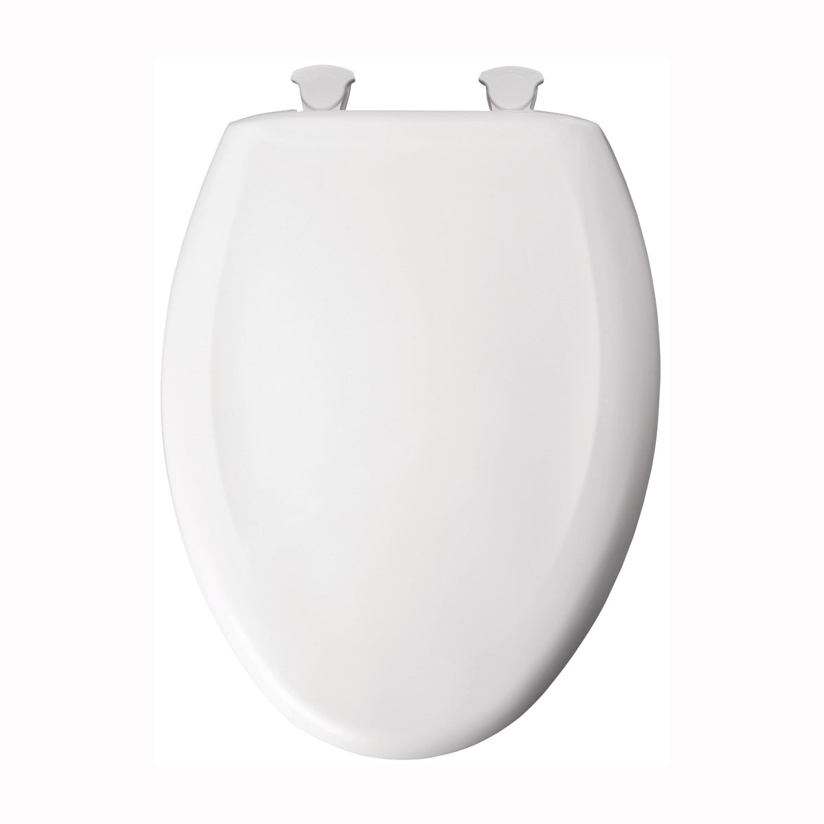 Mayfair 120SLOW-000 Toilet Seat, Elongated, Plastic, White, Twist Hinge