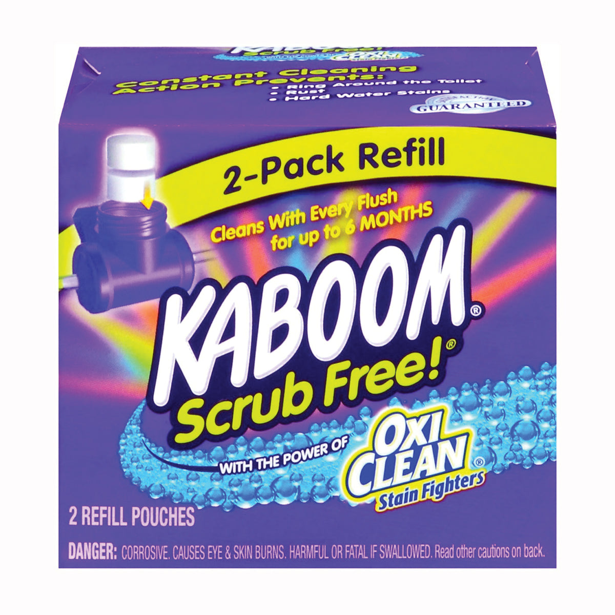 KABOOM 35133 Toilet Cleaning System Refill, Granular, Chlorine, White