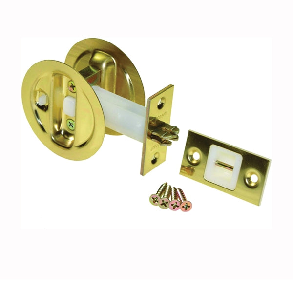 Johnson Hardware 15213PK1 Privacy Lock, US3 Brass, 2-3/8 in Backset