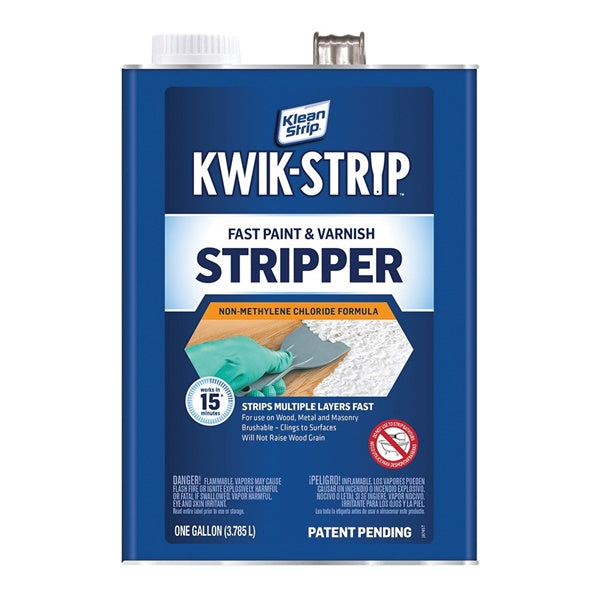 Klean Strip KWIK-STRIP GKWS960 Paint and Varnish Stripper, Liquid, Aromatic, 1 gal, Can