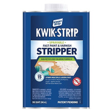 Load image into Gallery viewer, Klean Strip KWIK-STRIP QKWL963 Paint and Varnish Stripper, Liquid, Aromatic, 1 qt, Can
