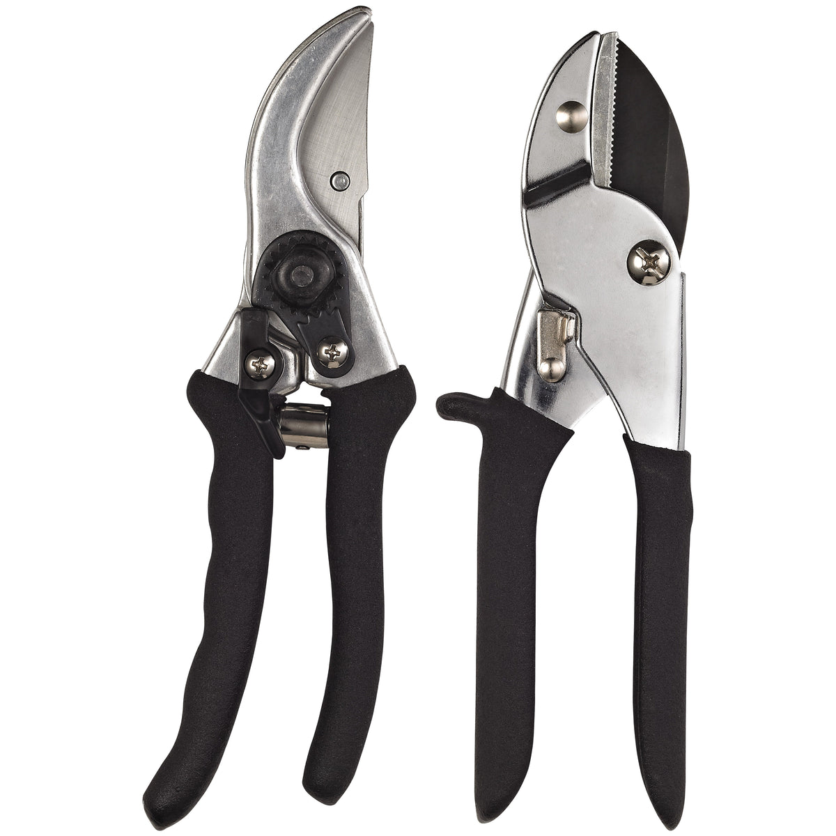 Landscapers Select GP1002+GP1013A Pruner Set, 1/2 in Cutting Capacity, Steel/Zinc Blade, Steel/Zinc Handle