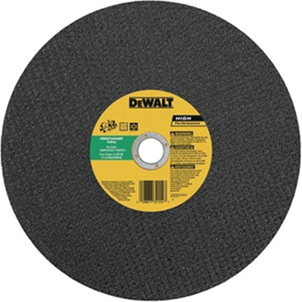 DeWALT DW8025 Cutting Wheel, 14 in Dia, 1/8 in Thick, 20 in Arbor, 24 Grit, Silicone Carbide Abrasive