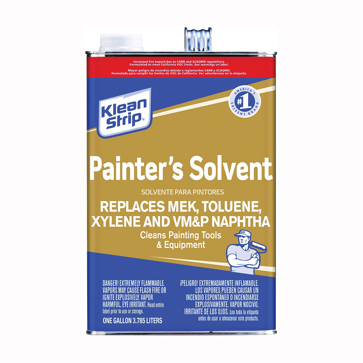 Klean Strip GKSP95000SC Painter&#39;s Solvent, Liquid, Water White, 1 gal, Can