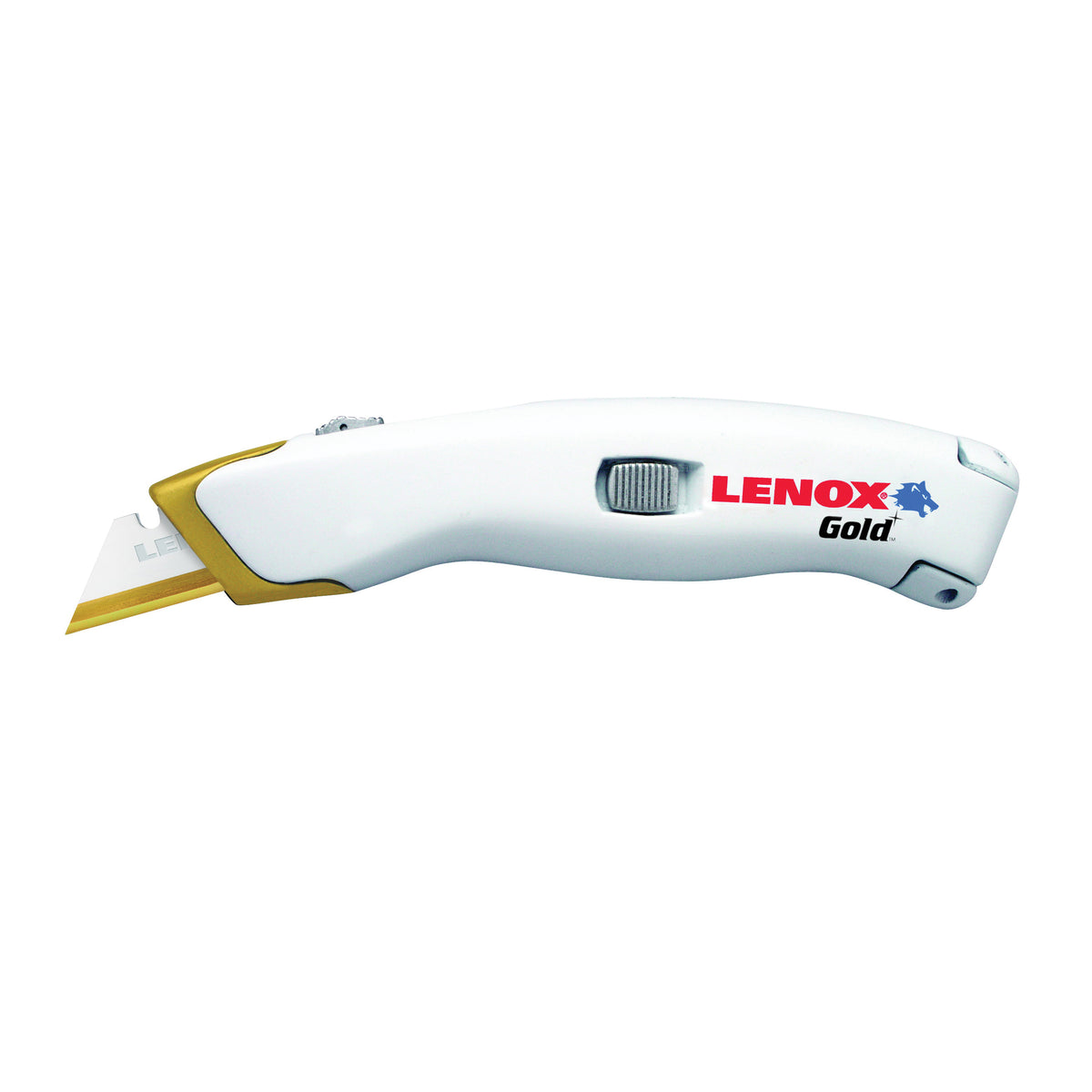 Lenox 20353SSRK1 Utility Knife, Titanium Blade, Straight Handle, White Handle