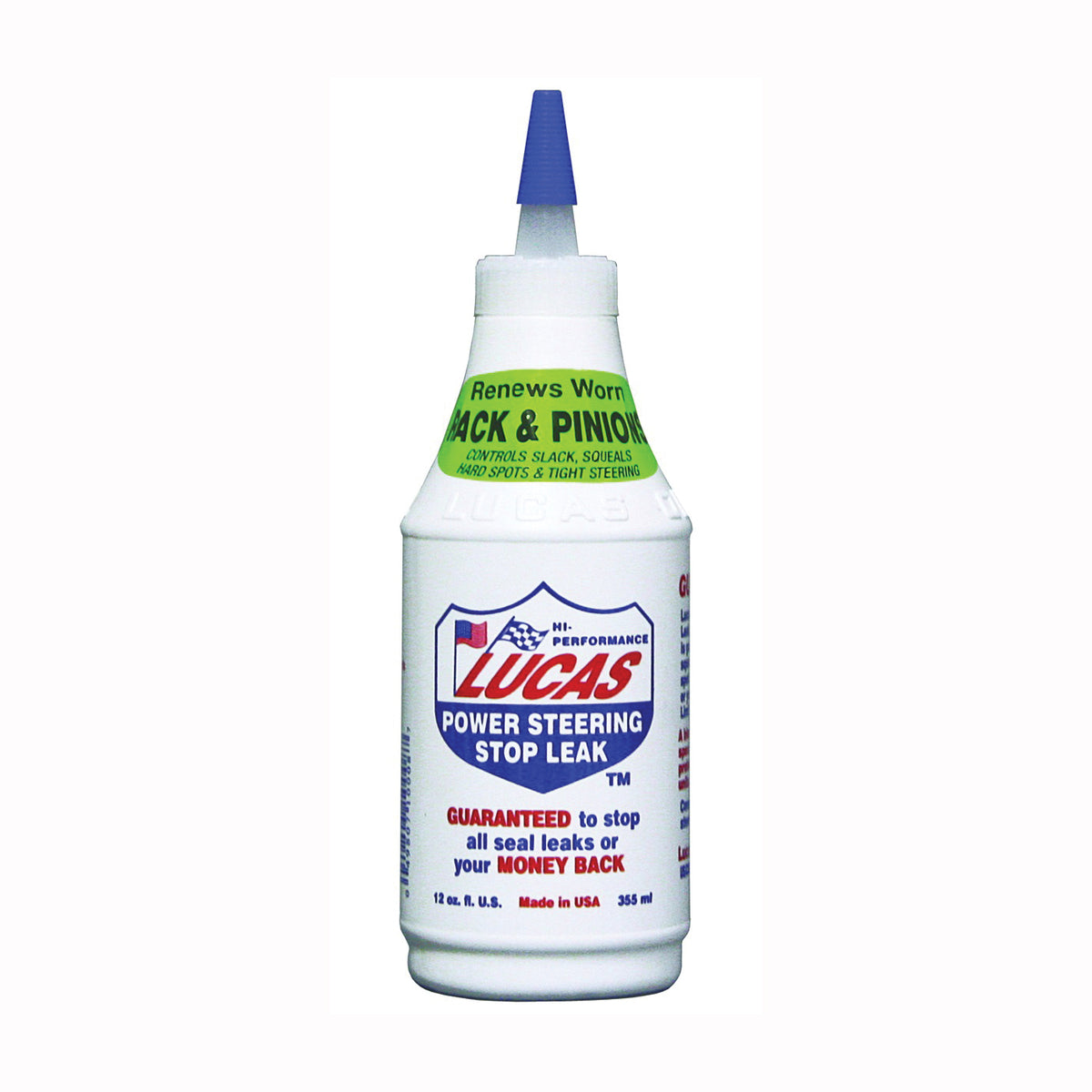 Lucas Oil 10008 Power Steering Fluid Light Red, 12 oz Bottle