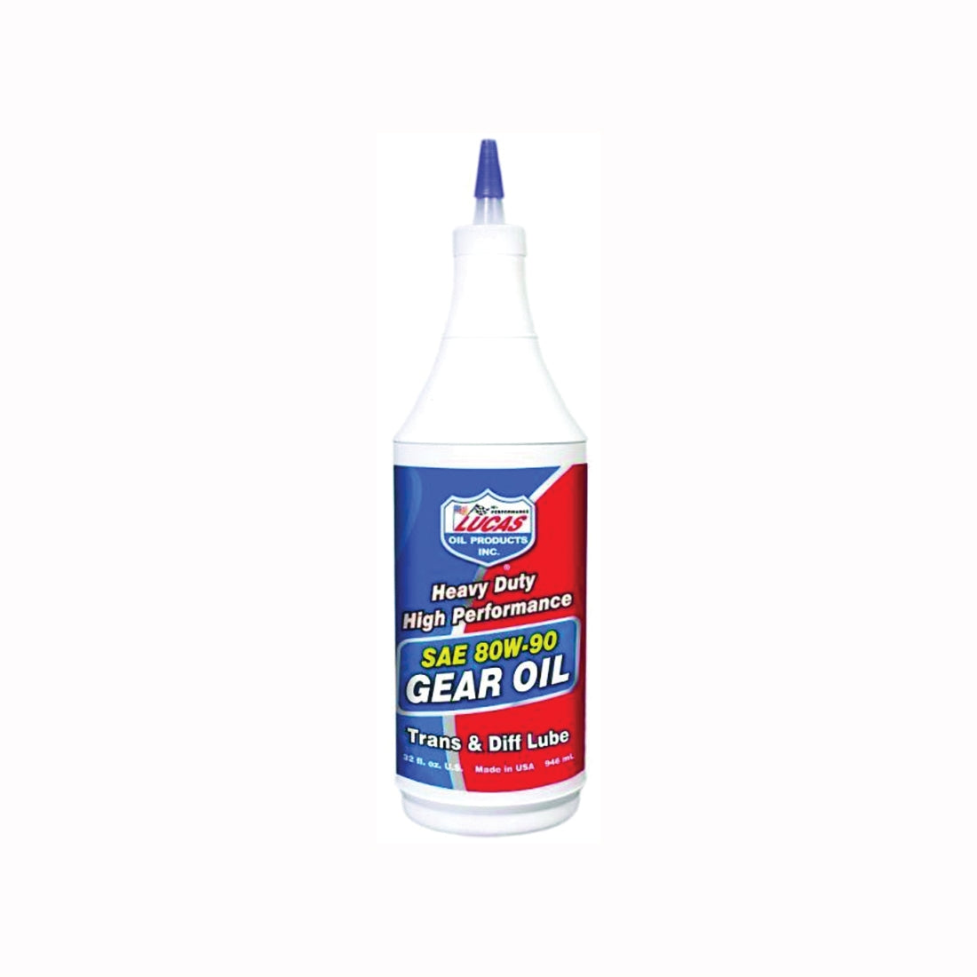 Lucas Oil 10043 Gear Oil, 80W-90, 1 qt Bottle