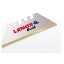 Load image into Gallery viewer, Lenox Gold Series 20351GOLD50D Utility Knife Blade, 1 in L, HSS
