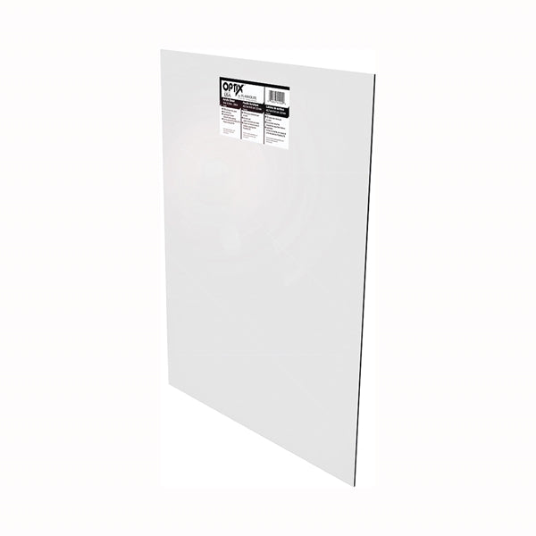 OPTIX 1AG0959A Flat Sheet, 28 in L, 24 in W, 0.1 in Thick, Clear