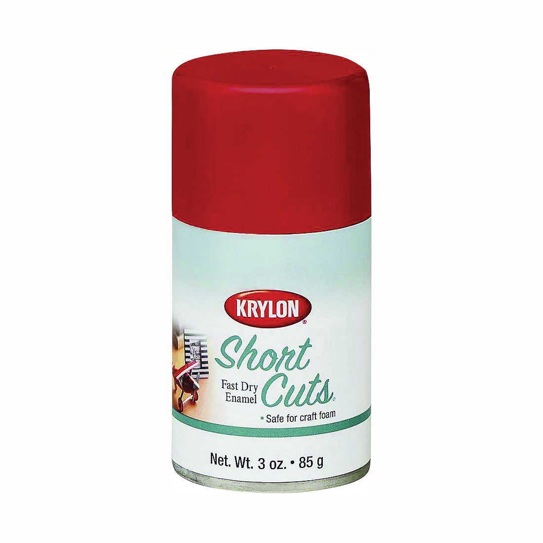 Krylon KSCS033 Aerosol Paint, High-Gloss, Red Pepper, 3 oz, Can