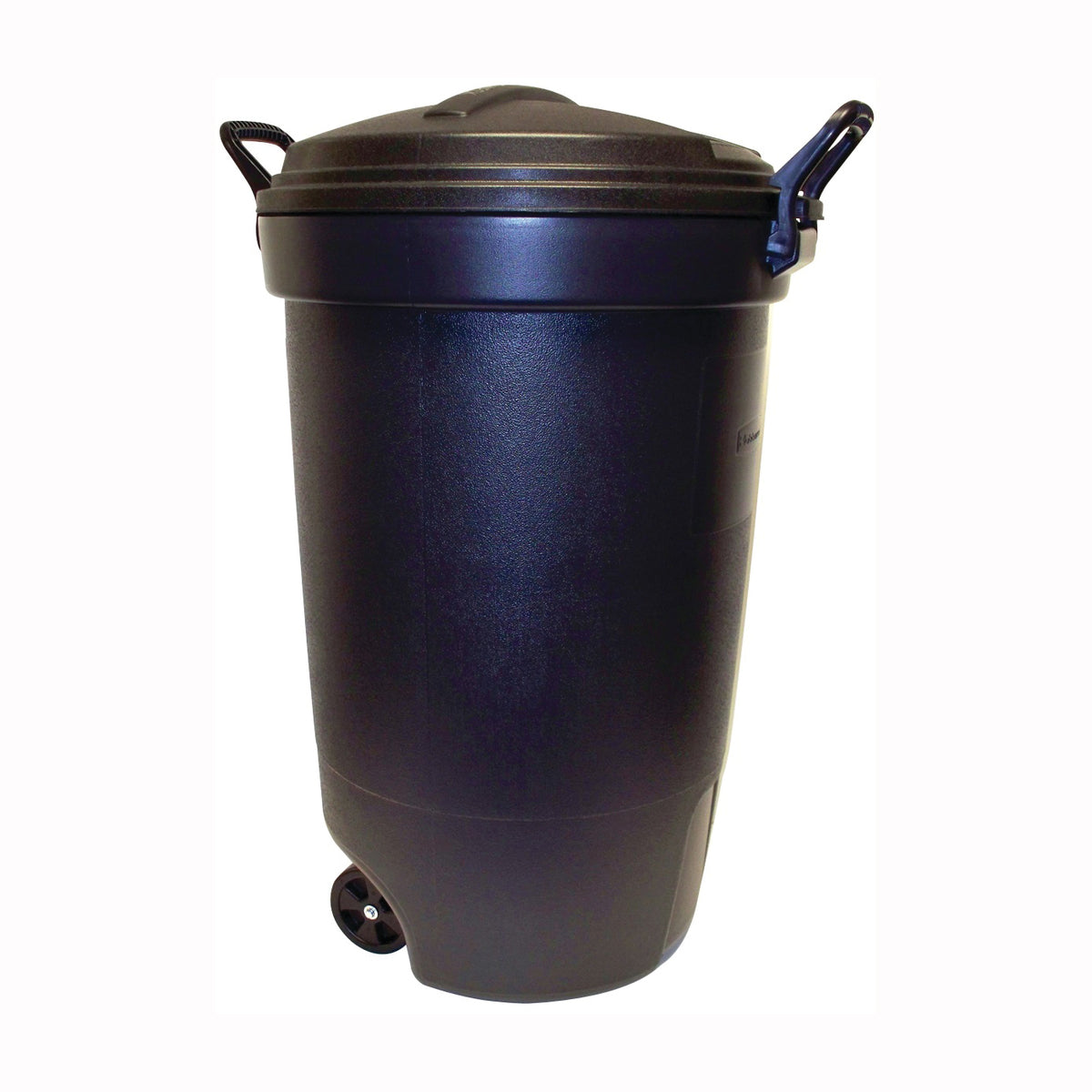 United Solutions RM133901 Trash Can, 32 gal Capacity, Plastic, Black, Snap-Fit Lid Closure