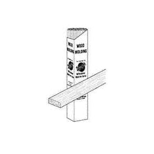 Warp&#39;s SM-750 Wood Moulding Strip, 3 ft L, 5/8 in W, Pine Wood